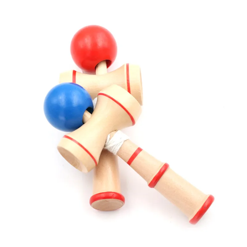 Kid Kendama Ball Japanese Traditional Wood Game Balance Skill Educational Toy