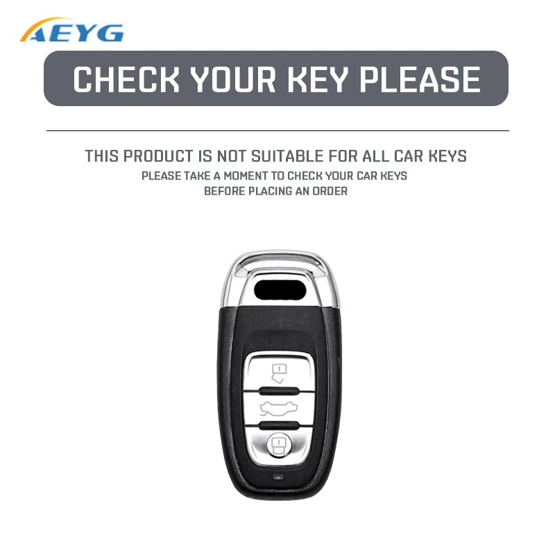 ABS Carbon Fiber Car Remote Key Case Cover Shell For Audi A1 A3 8V A4 B8 B9 A5 A6 C7 A7 A8 Q3 Q5 Q7 S4 S6 S7 S8 R8 Accessories - view 2