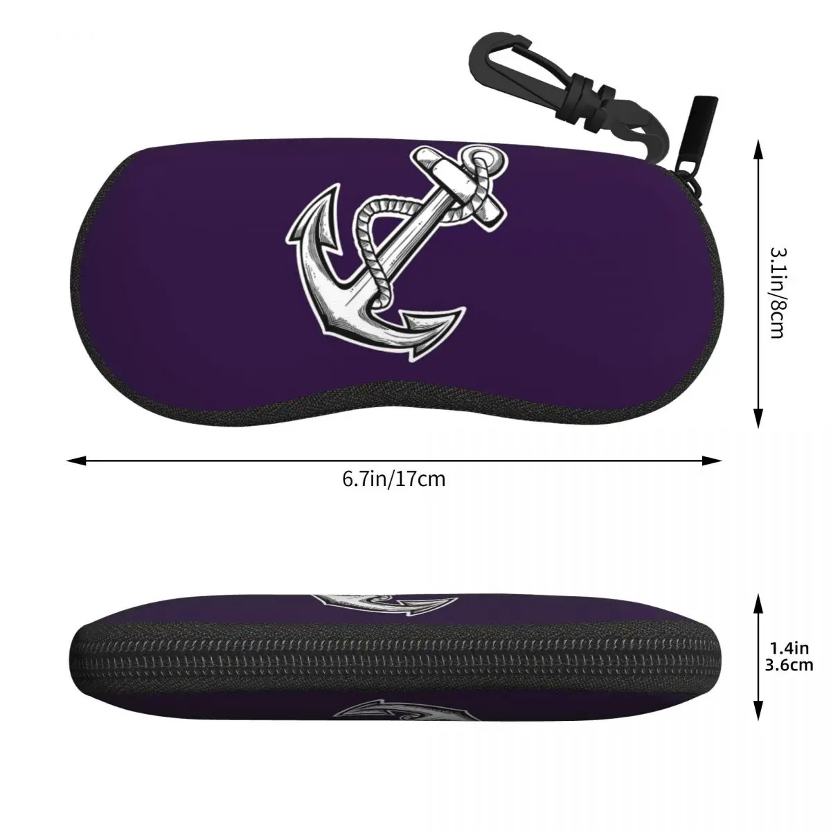 フレマントル ドッカーズ アンカー シェル メガネケース 保護サングラスボックス 女性 男性 ソフト眼鏡バッグ ポーチ