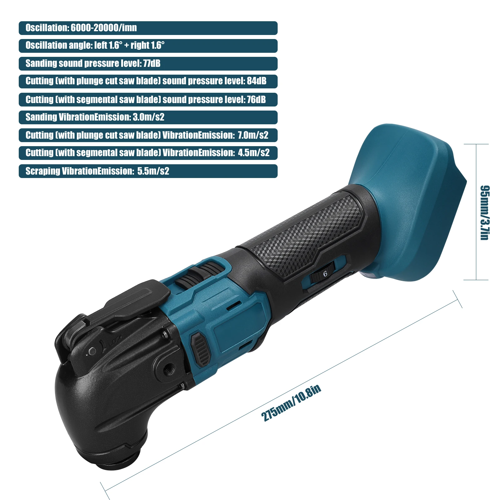 Brushless Multifunction Oscillating Tool 2000PM Electric Saw Trimmer/Shovel/Cutting Machine Woodworking Tool For Makita 18V