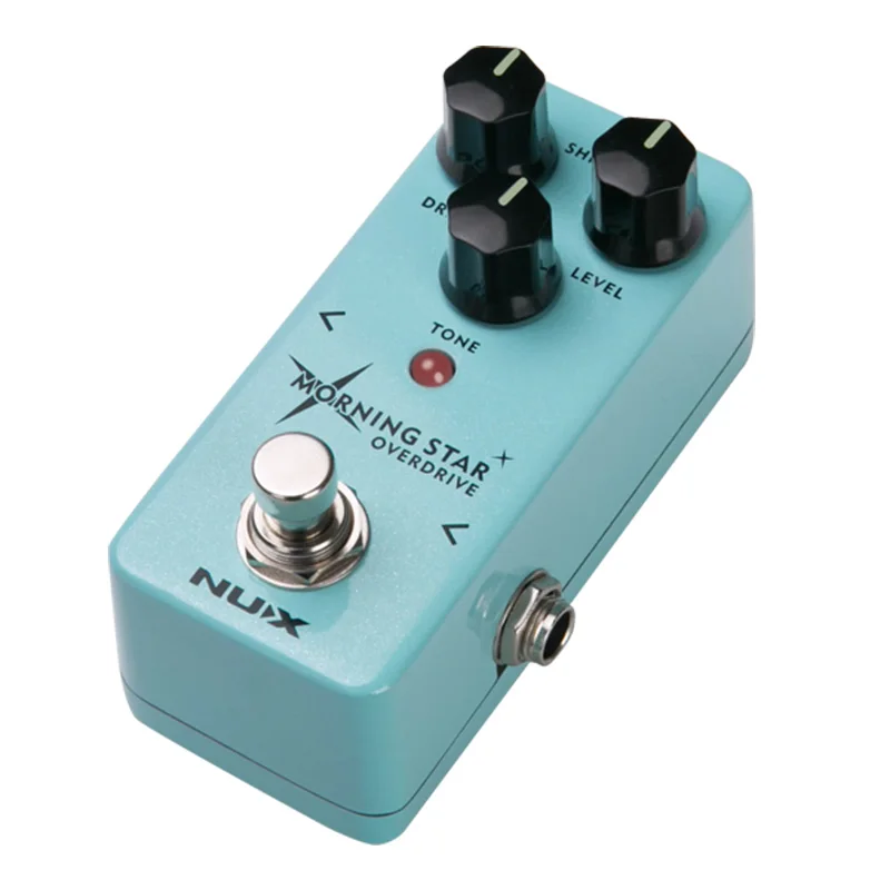 NUX Morning Star Overdrive Pedal Guitar Effect Blues break Overdrive with an Extra Treble Touch Option for Electric Guitar Parts