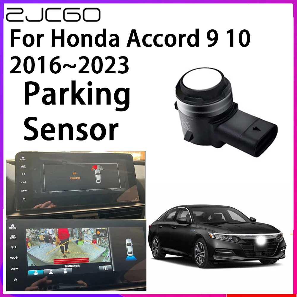 

ZJCGO Parking Sensor Kit Car Parktronic Backlight Reverse Radar Monitor System for Honda Accord 9 10 2016~2023