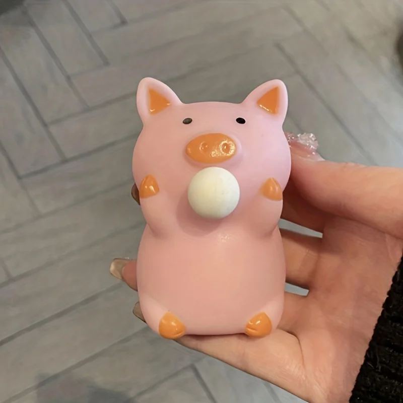 Juguetes antiestrés para niños y adultos, juguetes de cerdo con burbujas de pellizco, juguete para apretar, divertido juguete sensorial de ventilación, juguete para aliviar el estrés