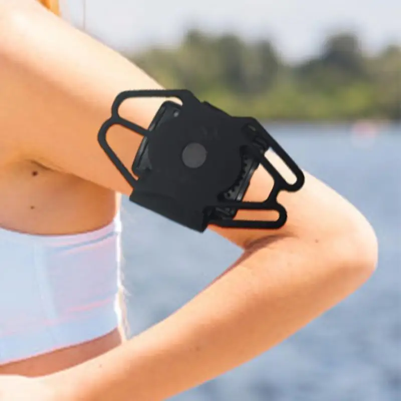 Universal Outdoor Sports Phone Holder Armband Wrist Case Gym Running Arm Band Phone Bag 360 Degree Rotatable