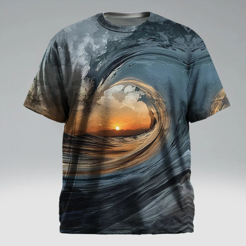 

Мужская футболка больших размеров S-9xl — визуальная футболка с коротким рукавом: Modern Bold — прочный материал, тонкие неоновые градиенты,