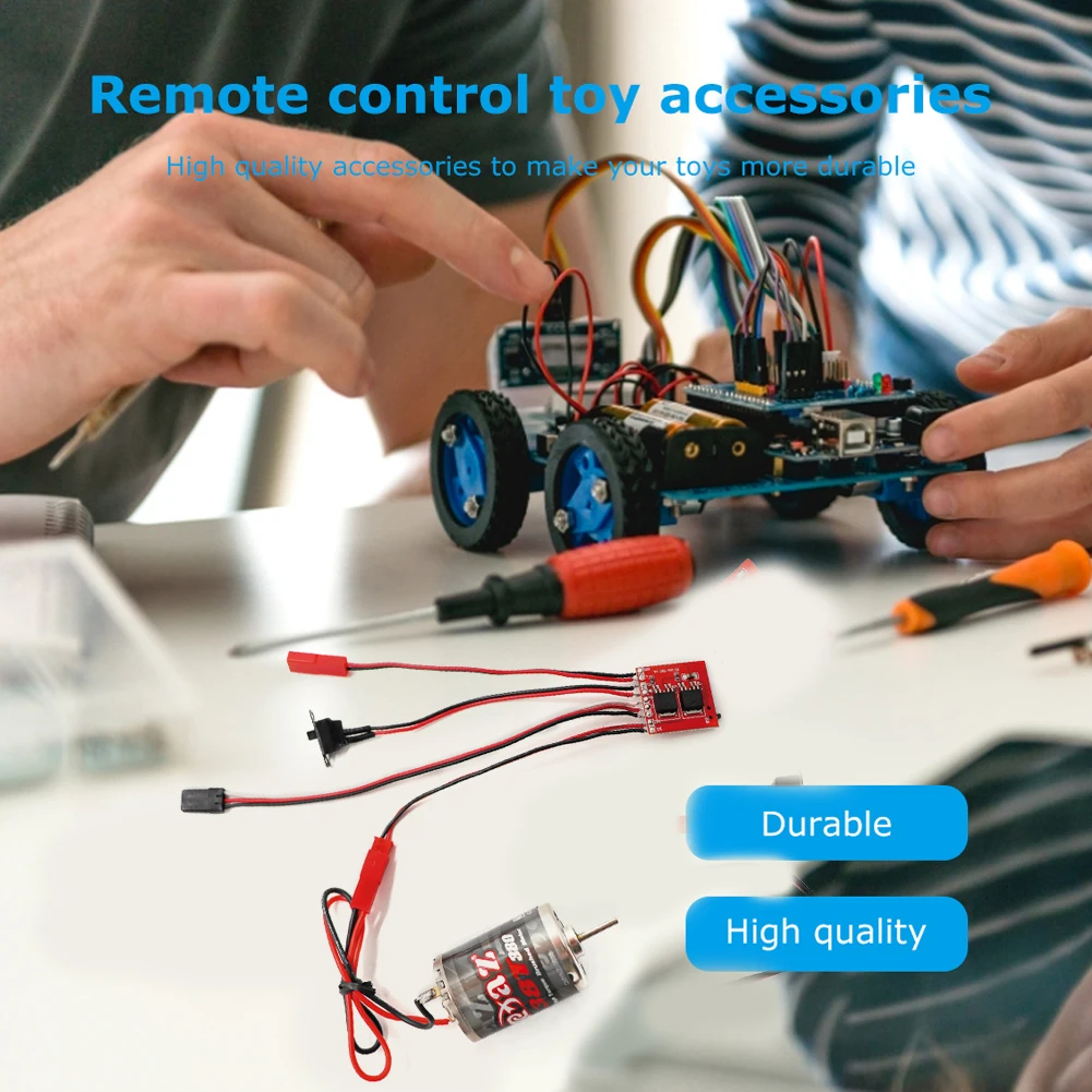 Regolatore di velocità di ricambio per motore spazzolato Spazzola ESC spazzolata Regolatore elettronico di velocità del motore multicolore per modello di auto RC