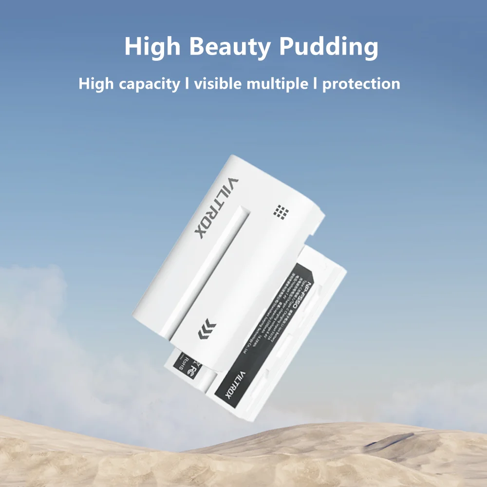 Viltrox NP-F550 NP-F750 NP-F950 طقم شاحن بطارية الكاميرا عالي السعة شحن مزدوج سريع Typec لشاشة ضوء الفيديو #4