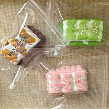 Śliczne silikonowe błoto czuć ciasteczka wycisnąć zabawki grube powolne odbijanie zabawka dekompresyjna zmniejszyć stres zabawki sensoryczne prezenty dla przyjaciół