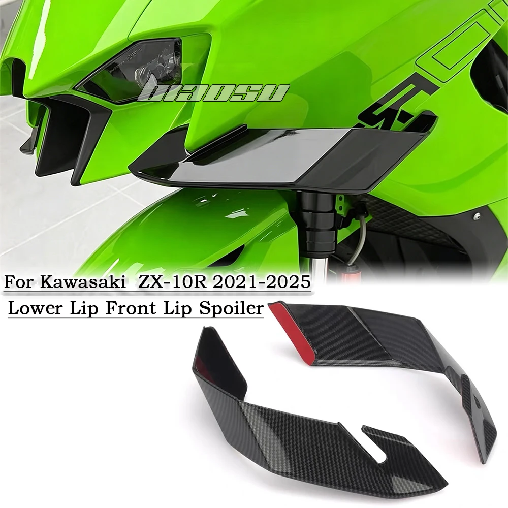 Aileron latéral de moto pour Kawasaki ZX-10R ZX10R R ZX-10R 2021-2025 – Carénage aérodynamique de rechange à aile fixe