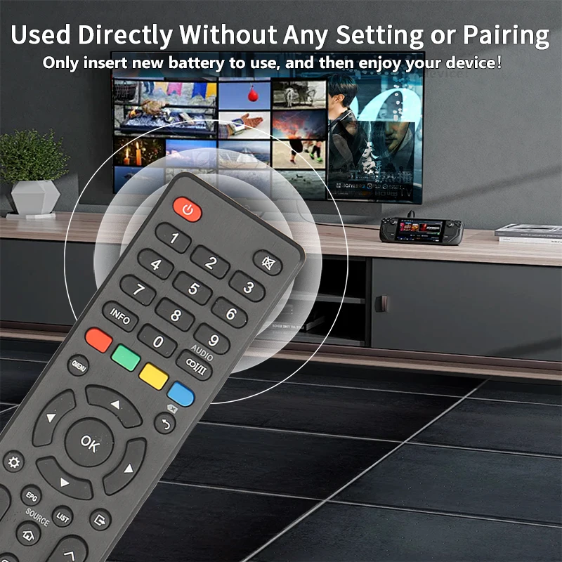 For GCBLTV9FA Saba-OK.TV-Remote-Control-Replacement With NETFLIX YouTube Buttons, For Saba OK.TV SA49K65NS SA55K65NS