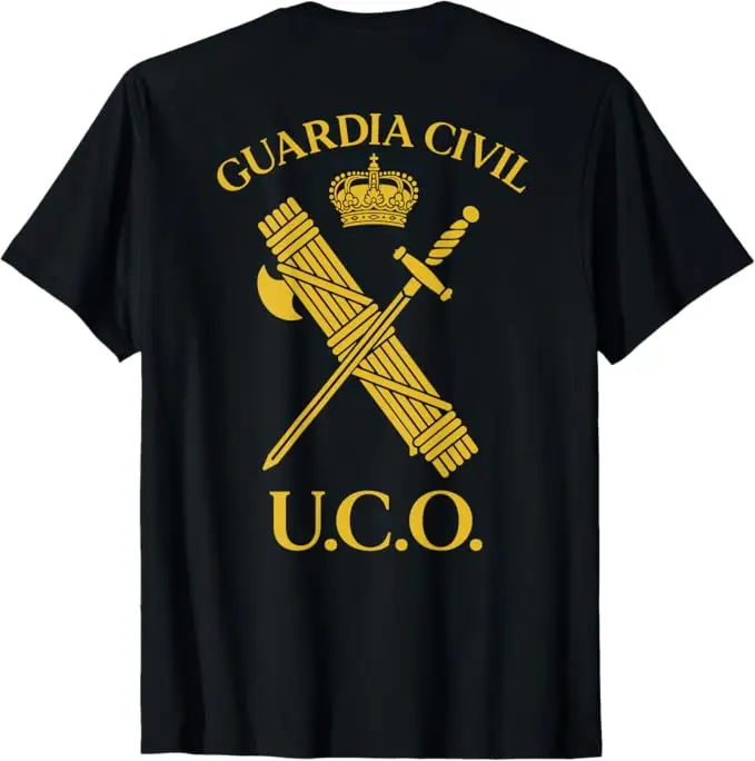 Guardia UCO Unidad Central Operativa Guardia Civil Spanish T-Shirt Short Sleeve Casual 100% Cotton Shirt
