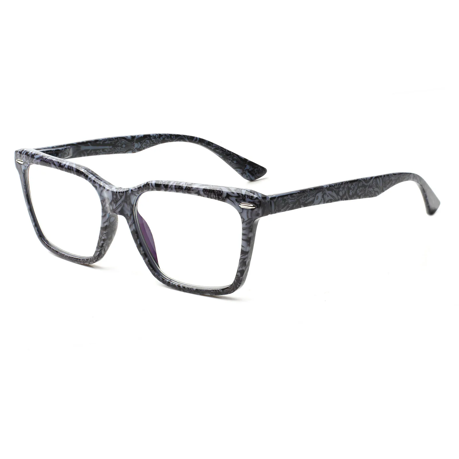 TUREZING männer und frauen Premium Schwarz Serie Rechteckigen HD Lesebrille Schönheit und Kühlen Dekorative Rezept Brillen