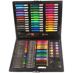 150 Brush Set Children's Painting Stationery Art Oil Painting Stick Tool Watercolor Pen Crayon Pencil Graffiti Gift Box