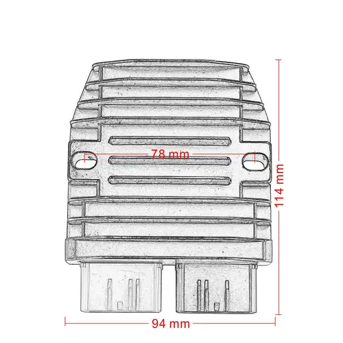 Imagen 2 del producto Regulador rectificador para Benelli TNT 249 S 300 600 TRK 502 502X Leoncino 500 800 BJ300 BJ500 302R 302S 502C 752S / BN 302 600i
