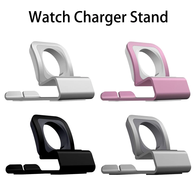 Metal Charger Stand for Apple Watch Dock Station Aluminum Alloy Charging Holder for IWatch Ultra 10/9/SE/8/7/6/5/4 Bracket