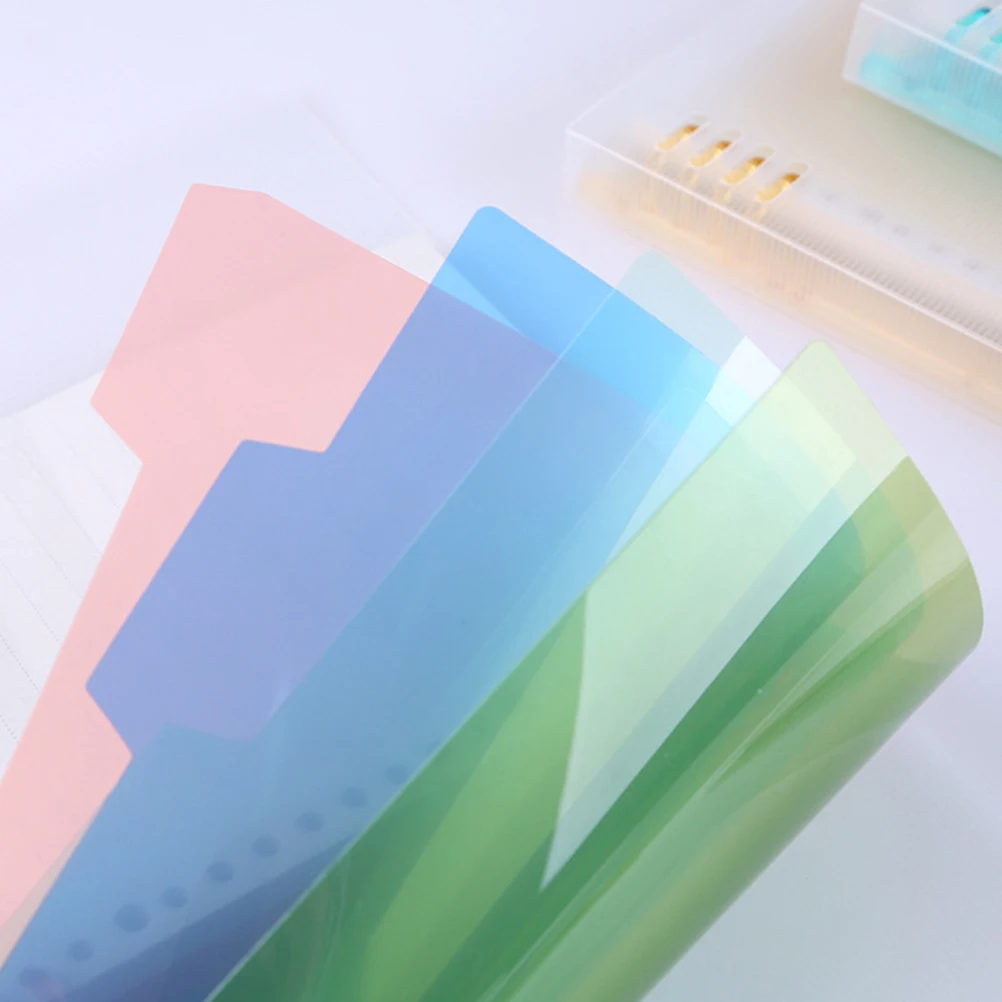 Colorful Index Tabs 30Hole Plastic Binder Dividers for Notebooks Separating Documents Clearly Professional Tab Dividers