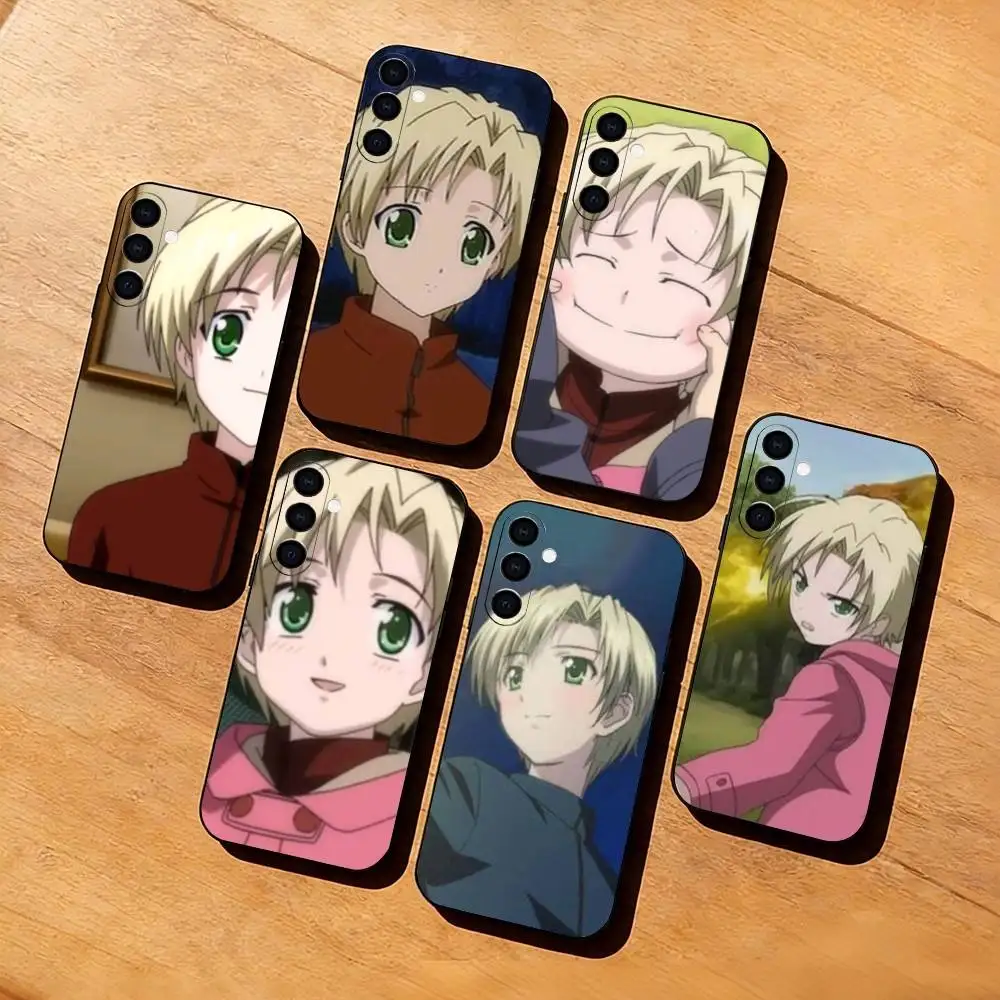 F-Fireball Boy R-Ren K-Kannagi Phone Case Black Silicone Soft For Samsung Galaxy A73,A72,A71,A70,A53,A52,A51