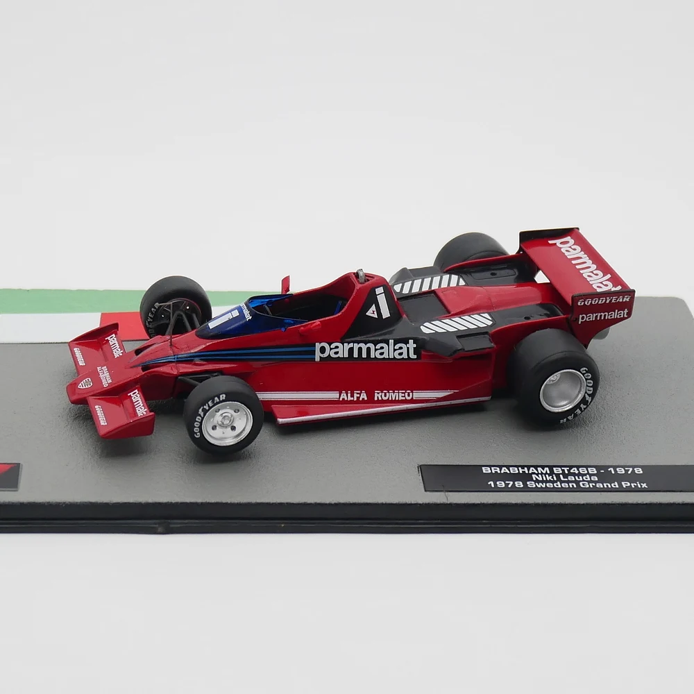 Ixo 1:43 Racing Niki Lauda 1978 Brabham BT46B Diecast Car Model Metal Toy Vehicle