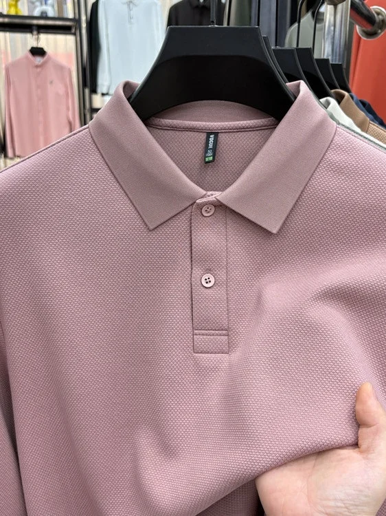 

Высококачественная роскошная хлопковая футболка из модала Long Sve irt Sle, осенняя новая мужская одежда Sl, футболка без железа Faion Urban...