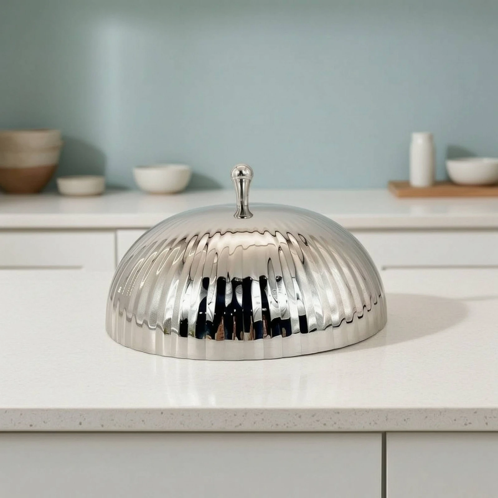 

Pedestal Food Dome Elegant Cake Stand with Dome Cloche with Tray Long-Lasting Pastry Display Cloche Easy to Clean for Hosts