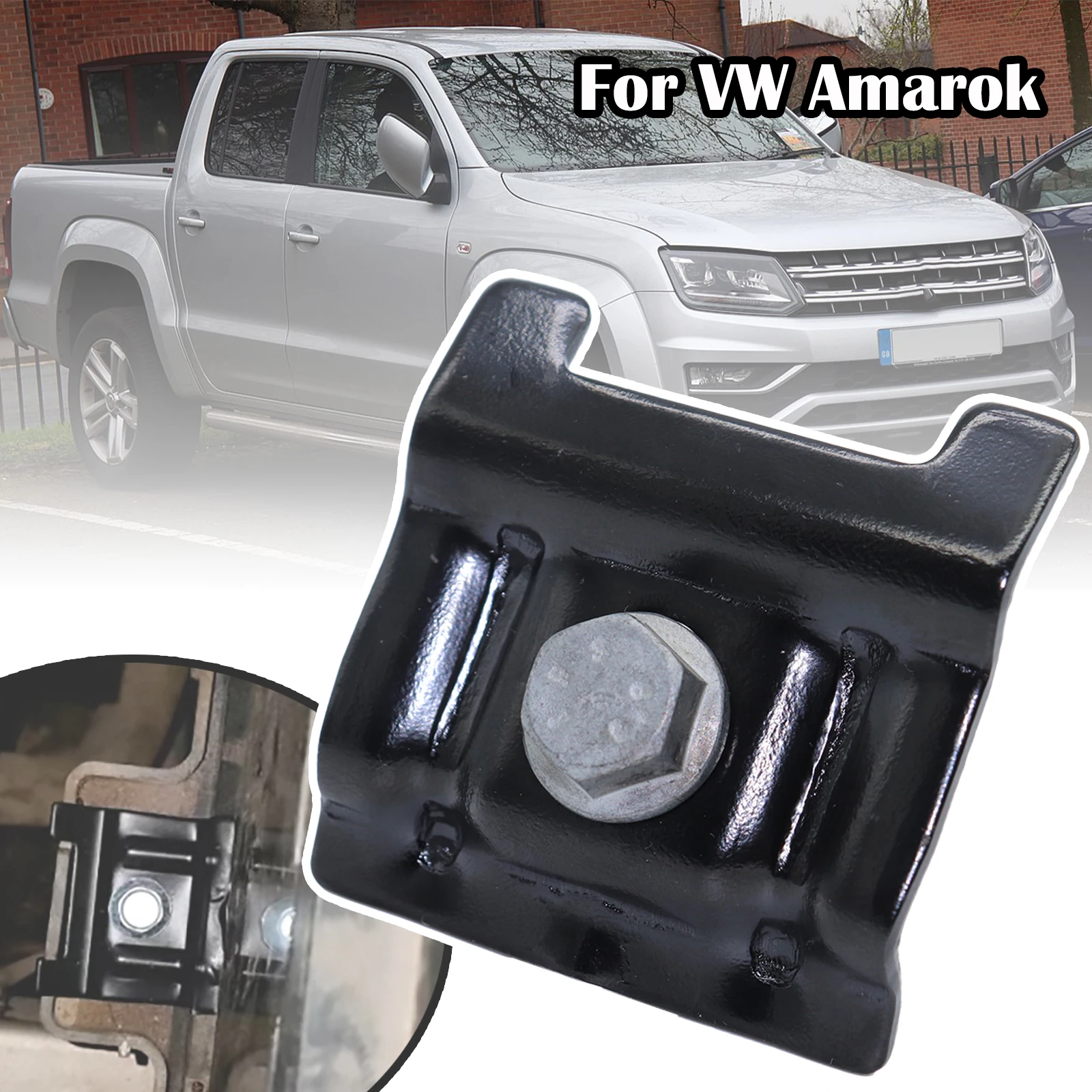 For VW Amarok 2H Car Frame Battery Hold Down Steel Bolt Bracket Panel Fastener Clamping Strip Kit 1J0803219 2013 2014 - 2016