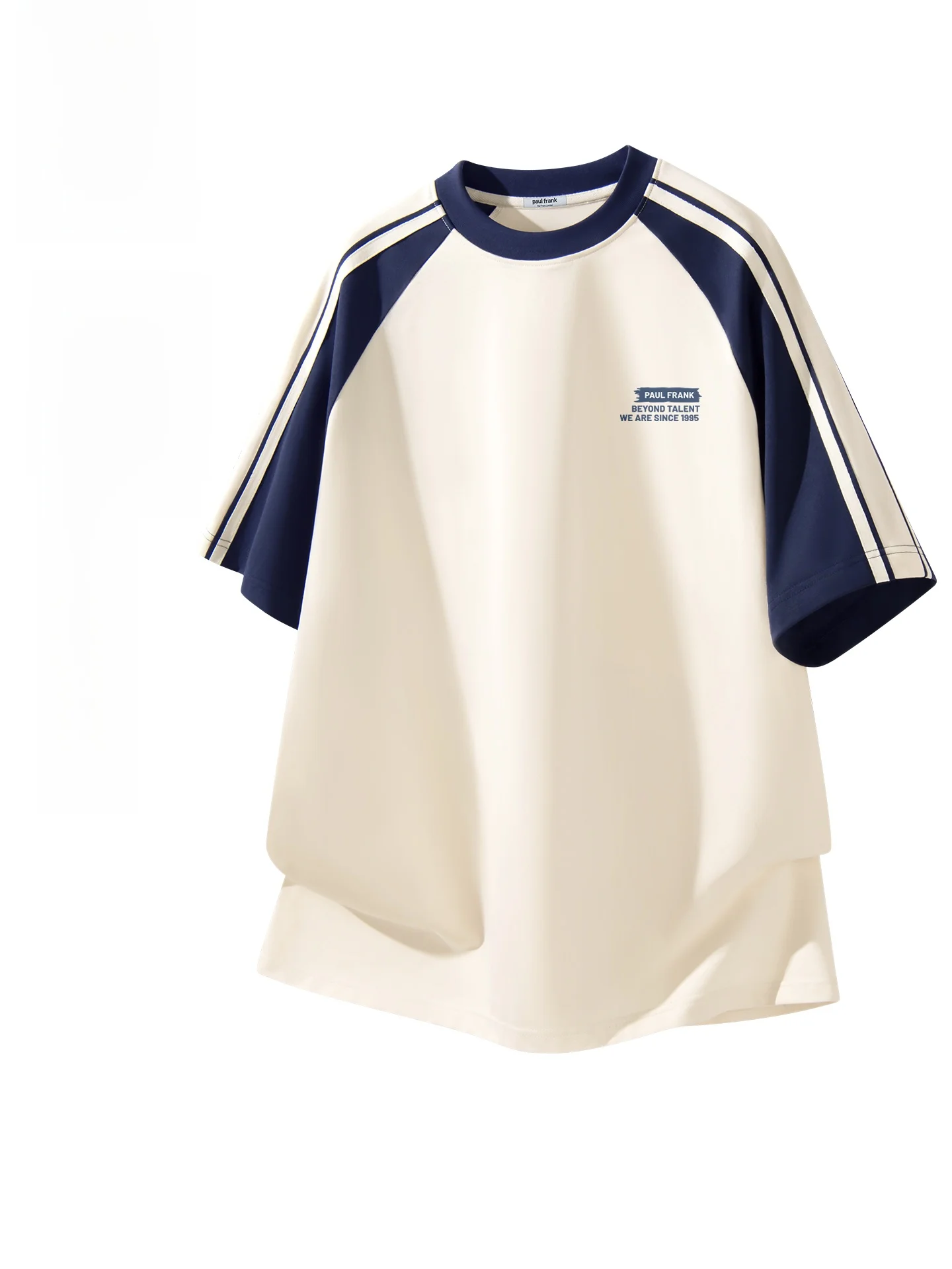 

Мужская футболка Monkey Color Block Sporty с коротким рукавом, летняя, новый стиль, повседневная, свободного кроя, с круглым вырезом, хлопок, полиэстер...