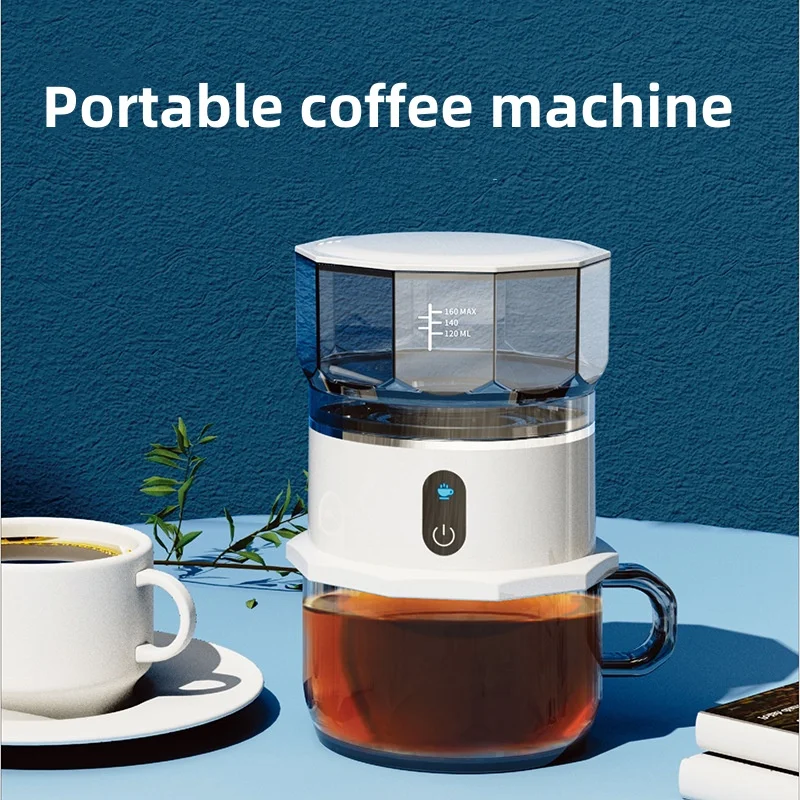 Mini Easy-to-operate Coffee Machine Hand-poured Coffee Drip Pot Extraction Coffee Machine Suitable for Kitchen Office