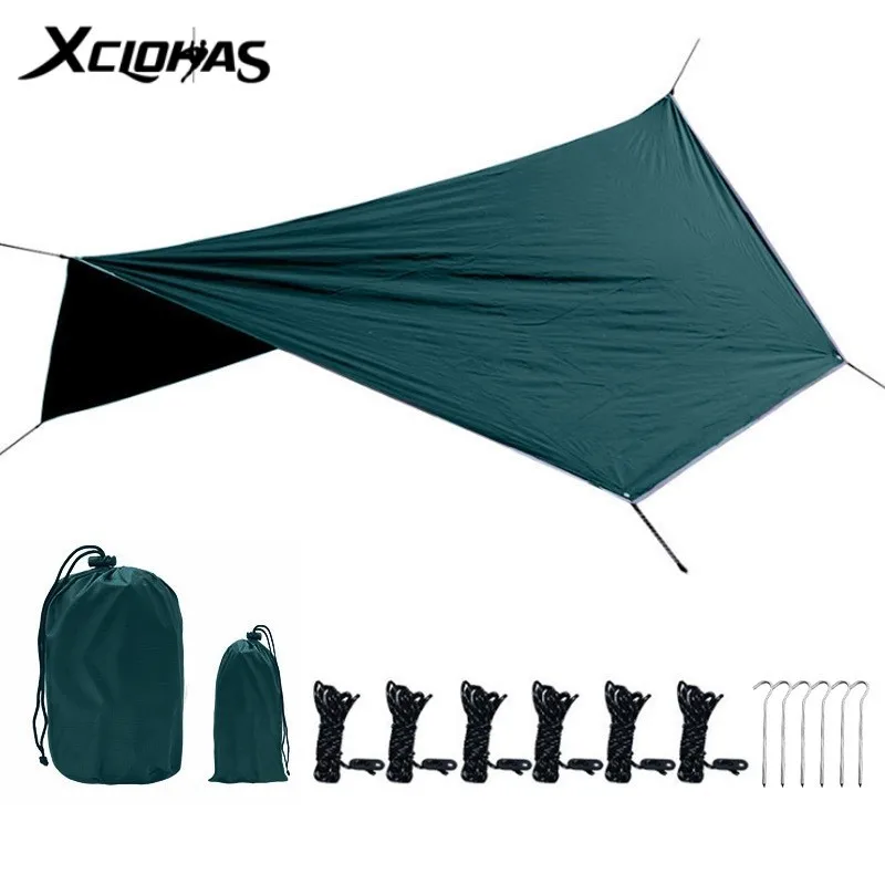 Hexagonal Waterproof Tarp Tent Outdoor Camping Awning Canopy Tarp Garden Sunshade Sun Shelter Shade Canopy Hammock Rain Fly