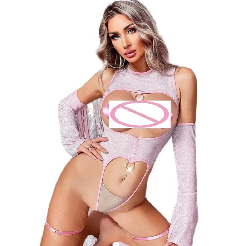 

Новое модное женское сексуальное белье для ролевых игр в стиле кролика, боди для взрослых, костюм для вечеринок, откровенный наряд для косплея, ночная одежда с открытой промежностью