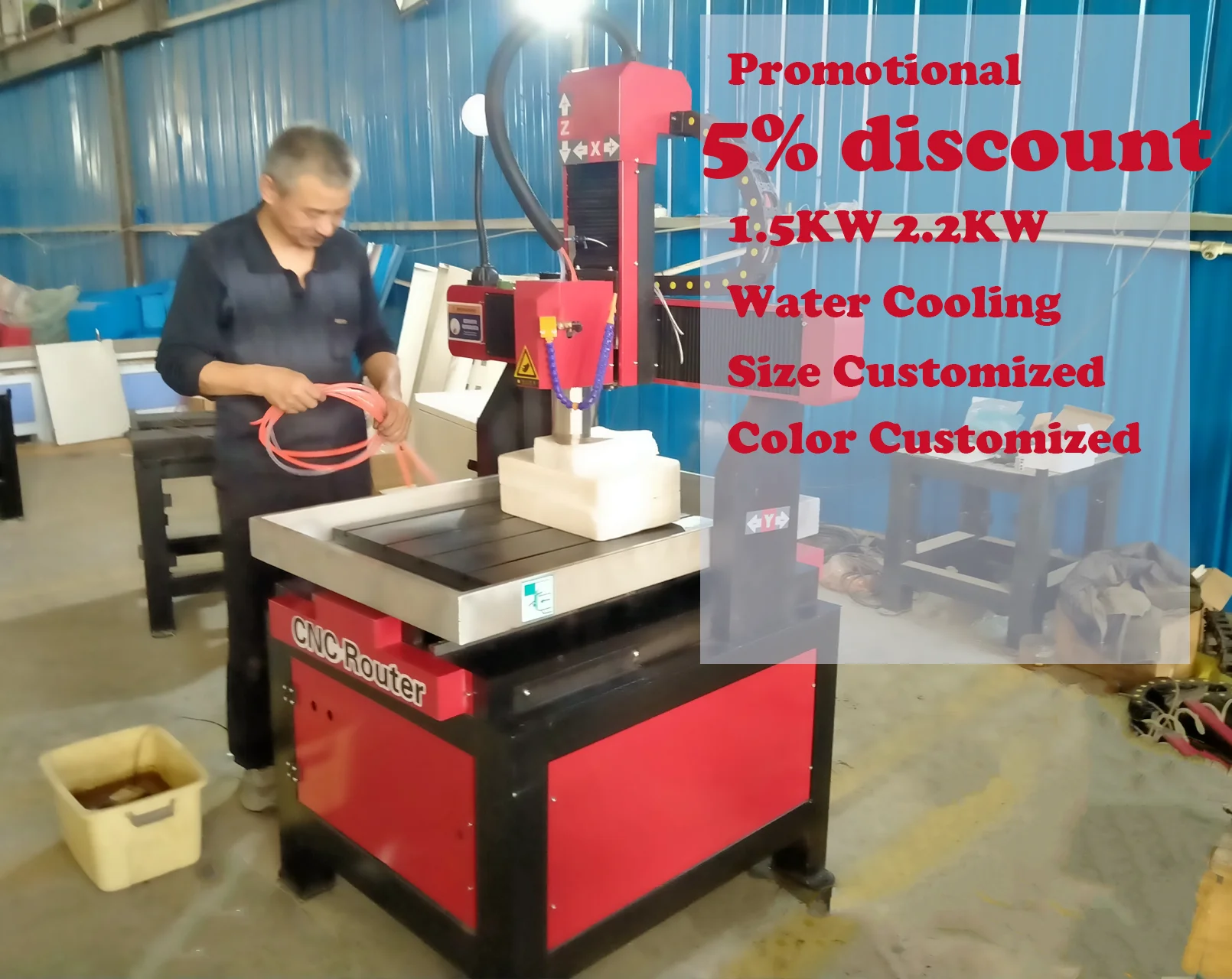 

China stone carving tools 6060 stone engraving machine marble machine 2.2KW water jet cutting