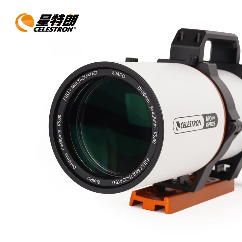 Celestron C80APO двухскоростной фокусирующий высококлассный астрономический телескоп OTA трехкомпонентный объектив для фотосъемки объектив с глубоким пространством