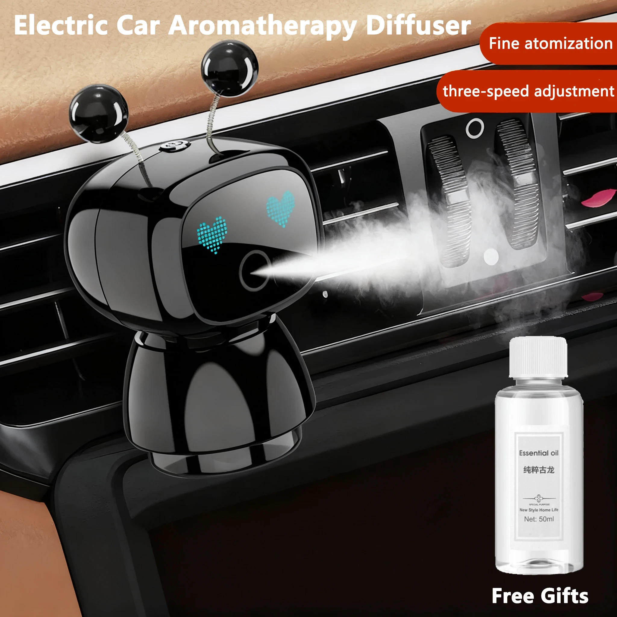 Car Smart Electric Air Freshener Air Diffuser Aroma Car Air Vent Humidifier Mist Aromatherapy For Removing Odors Car Accessories