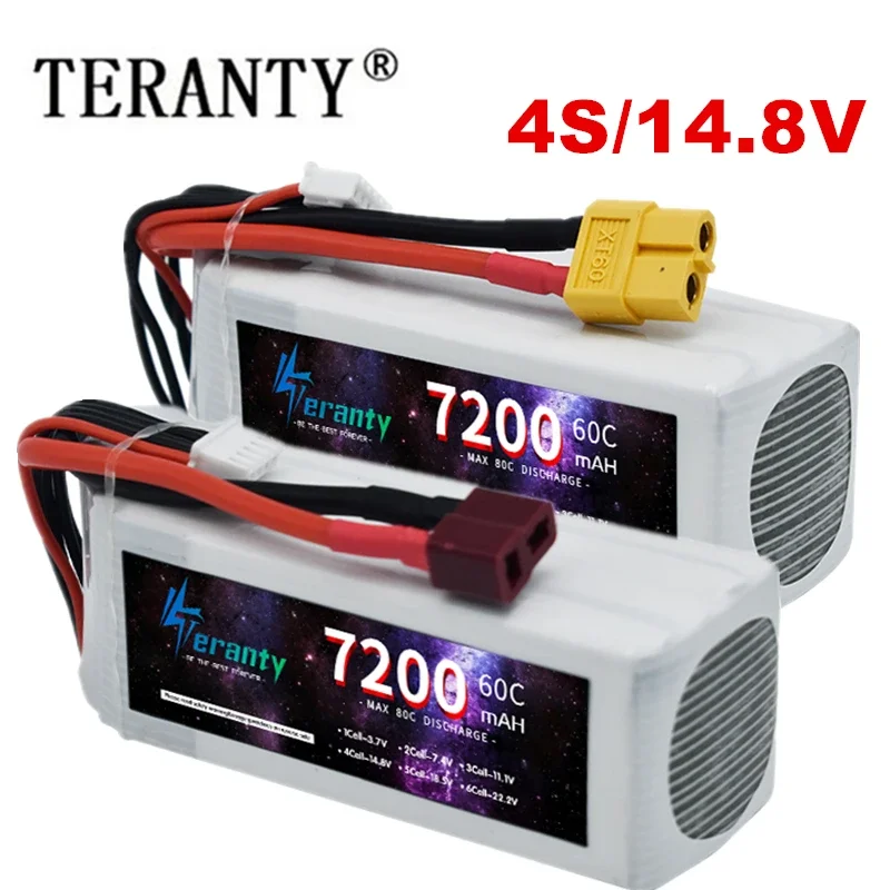 

Upgrad 7200mAh 4s 14.8V Lipo Battery For RC Helicopter Quadcopter FPV Racing Drone Cars Tanks Toys Parts 60C 7.4V Battery