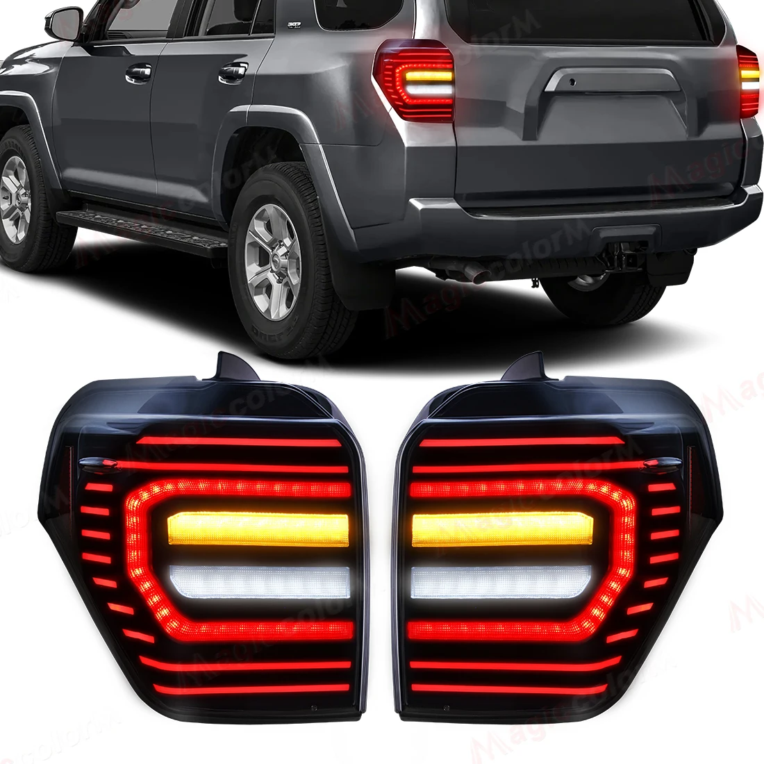 

Светодиодный задний фонарь для Toyota 4Runner 5th TRD/Limited/Off-Road/SR5/Sport 2010-2023, стоп-сигнал, указатель поворота, автомобильные аксессуары