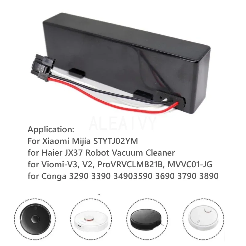 High-Capacity 14.4V 6500mAh Battery - Compatible For CECOTEC CONGA 3290-3890 Series Sweeping Mopping Robot Vacuum