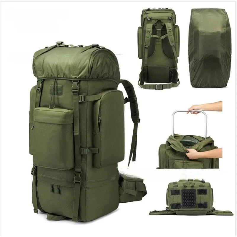 

Outdoor backpack, large capacity 100L large backpack equipment, outdoor professional hiking backpack backpack.