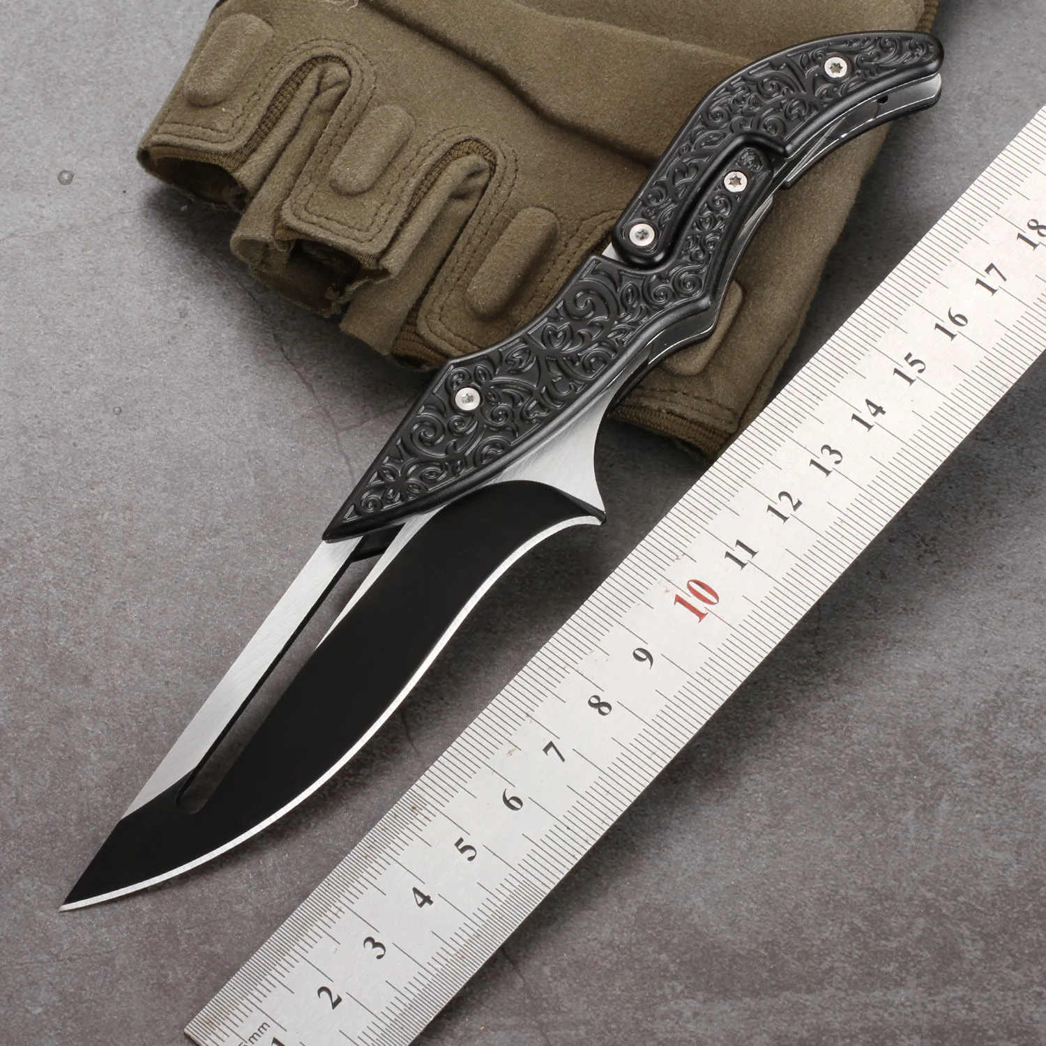 Outdoor Stainless Steel Portable Folding Knife High Hardness Survival Military Tactical Pocket Knives for Camping and Fishing