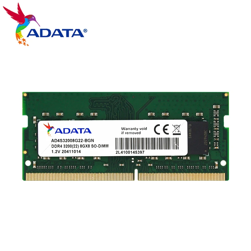 ADATA Memoria ram ddr4 3200MHz 32GB 16GB 8GB SO-DIMM RAM Stick for Laptop Notebook Computer