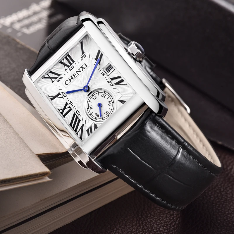 2022 Fashion Chenxi Luxury Top Brand Watches For Men Quartz Wristwatches Date Clock Business Full Steel & Leather Watch Gifts