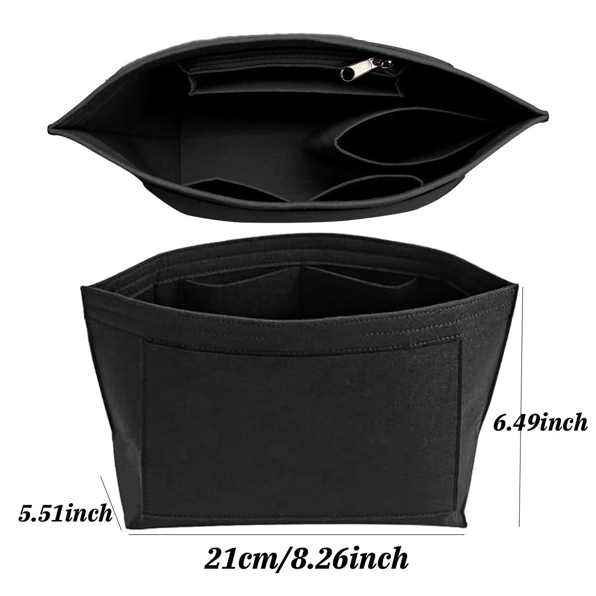 Organizer Insert voor Longchamp Grote kleine mini-formaat bakken Tas Vilten opbergtas Portemonnee Insert Handtas Liner Tassen Accessoires