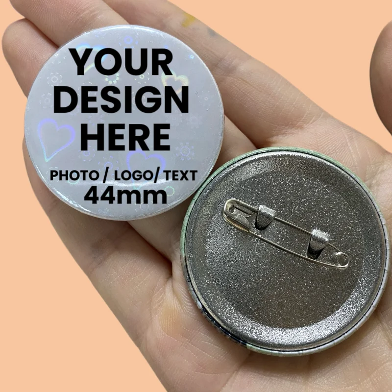 44MM Personalisierte Anstecknadeln aus Weißblech mit Kreativem Aufdruck von Bildern und Texten, Metall-Ansteckabzeichen, Broschen, Geschenk-Abzeichen, Button-Pins – Detail 2