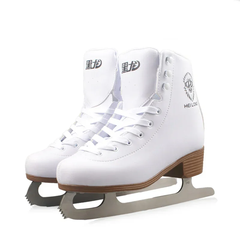 Winter Plus Size Figure Skates Shoes Thermal Warm Thicken SBR Cotton Stainless Steel Ice Blade Shoes for Children Adult Beginner