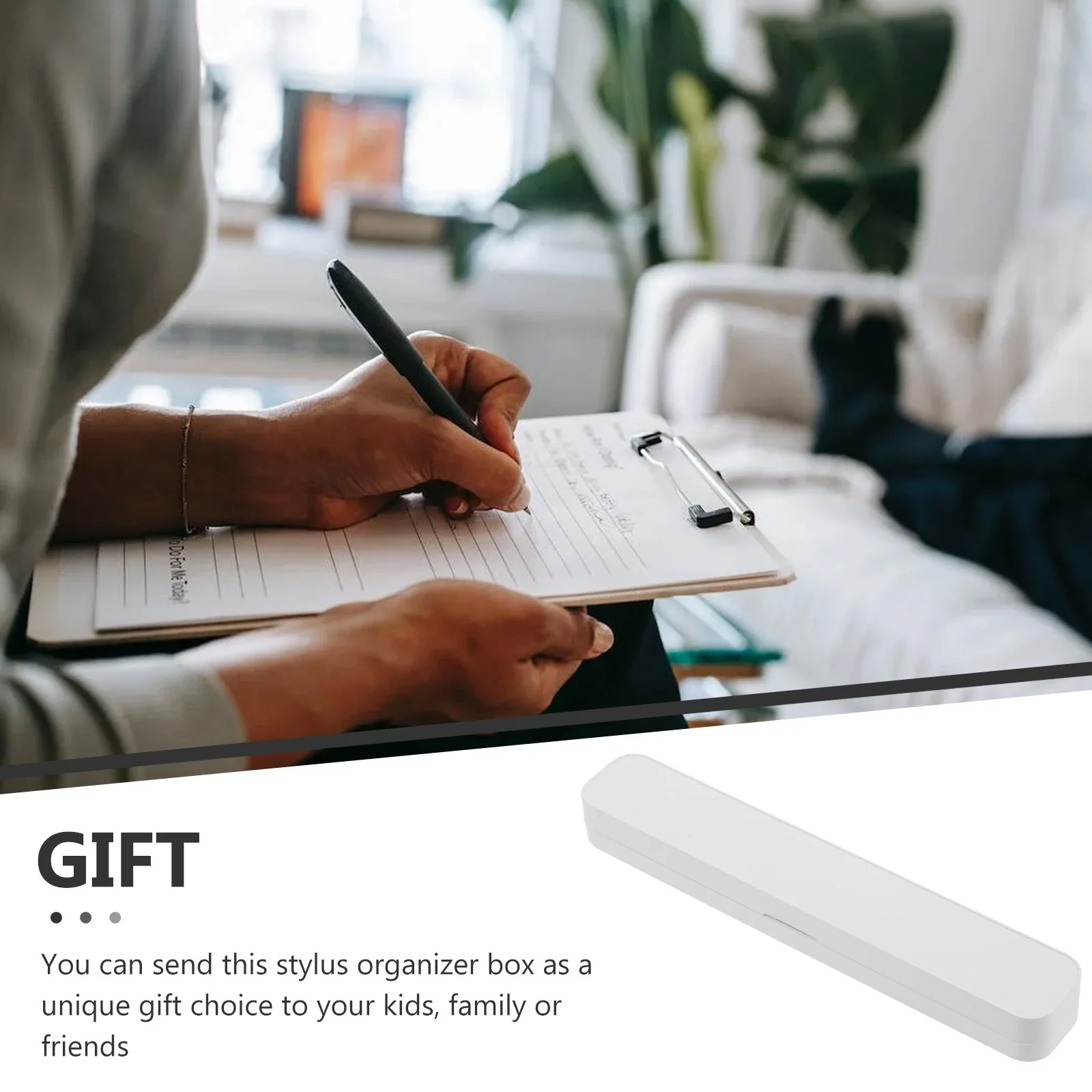 

Capacitive Pen Storage Case Silicone Stylus Organizer Lightweight Durable Protective Pen Holder Box Convenient Carrying