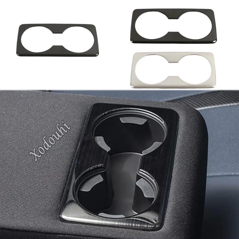 Car Body Sticker Cover Trim Rear Center Cup Holder Gear Box Frame Armrest Handrail 1pcs For Mazda CX-30 CX30 2020 2021 2022 2023
