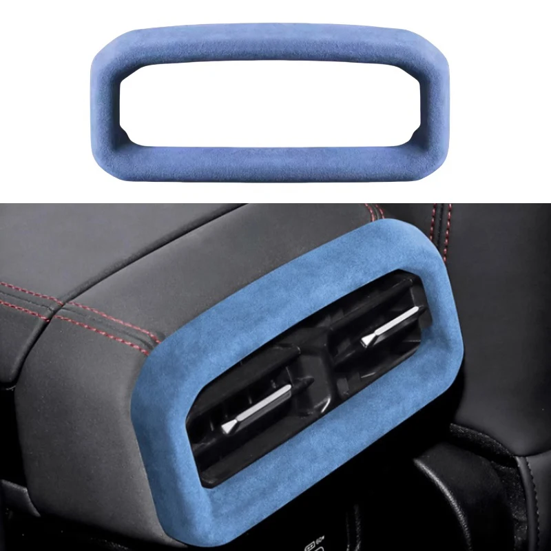 

Car Seat Rear Air Outlet Cover Frame Decorative Sticker Fit for Chery JETOUR Traveler T2 2024 Suede Car Interior Accessories