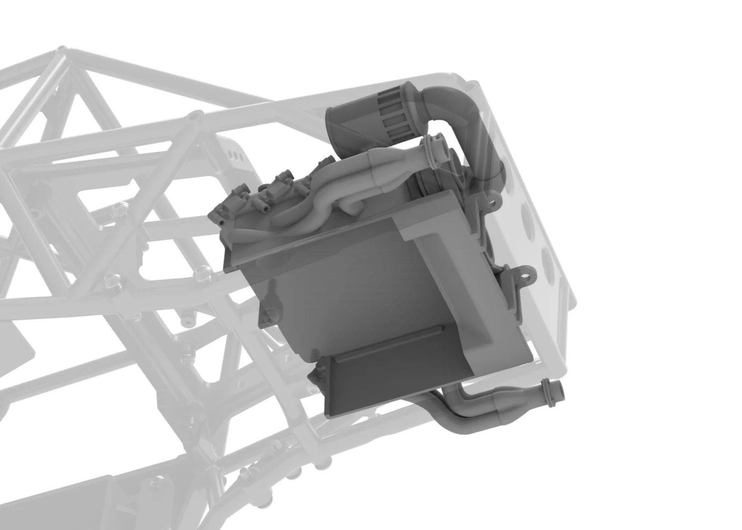 Kit de actualización de motor Knight Customs V8 para coche trepador de control remoto 4WS 1/10, productos Vanquish, accesorios ópticos H10