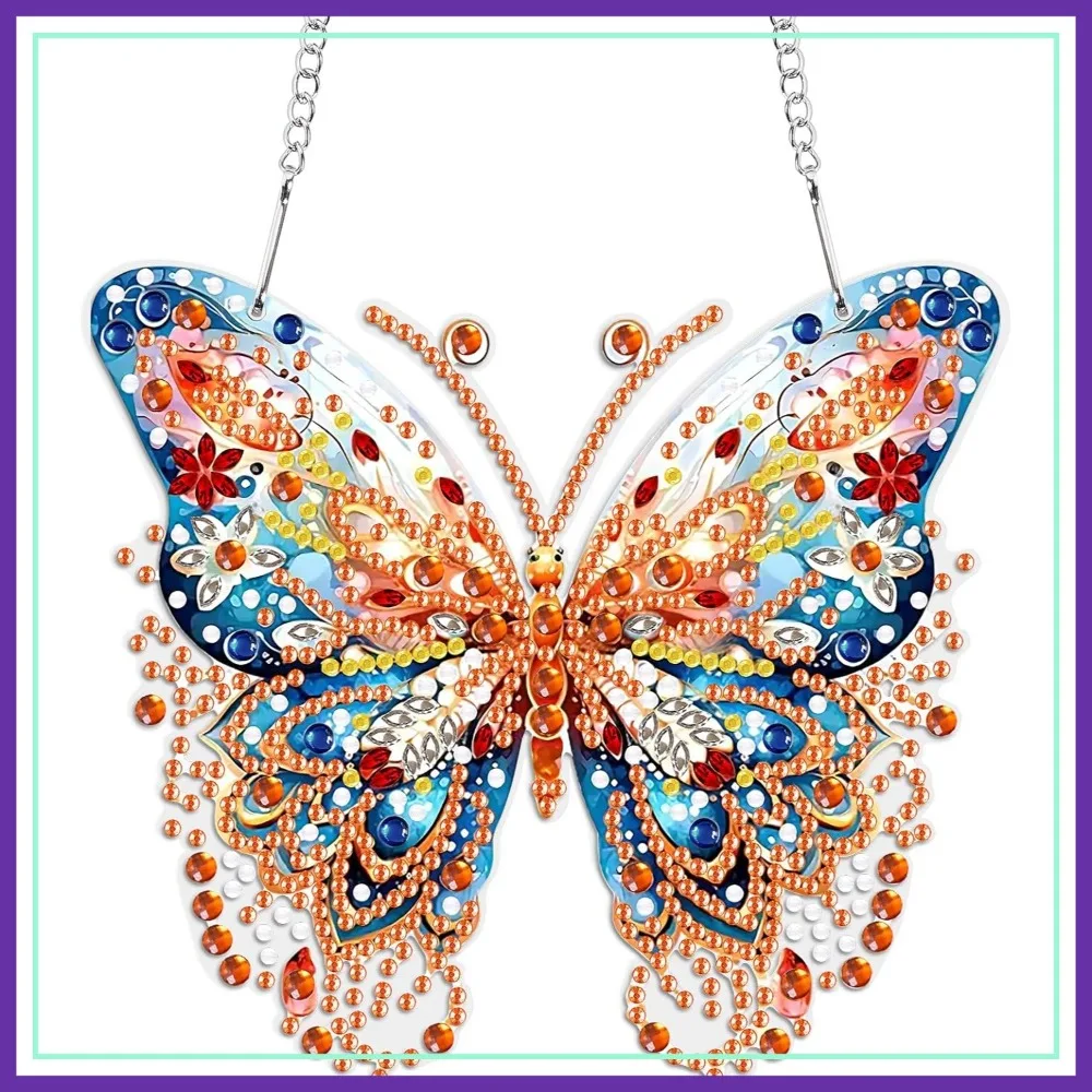 

Butterfly Diamond Painting Kits for Adults, Diamond Art, Hanging Wall Decor for Home Garden Door