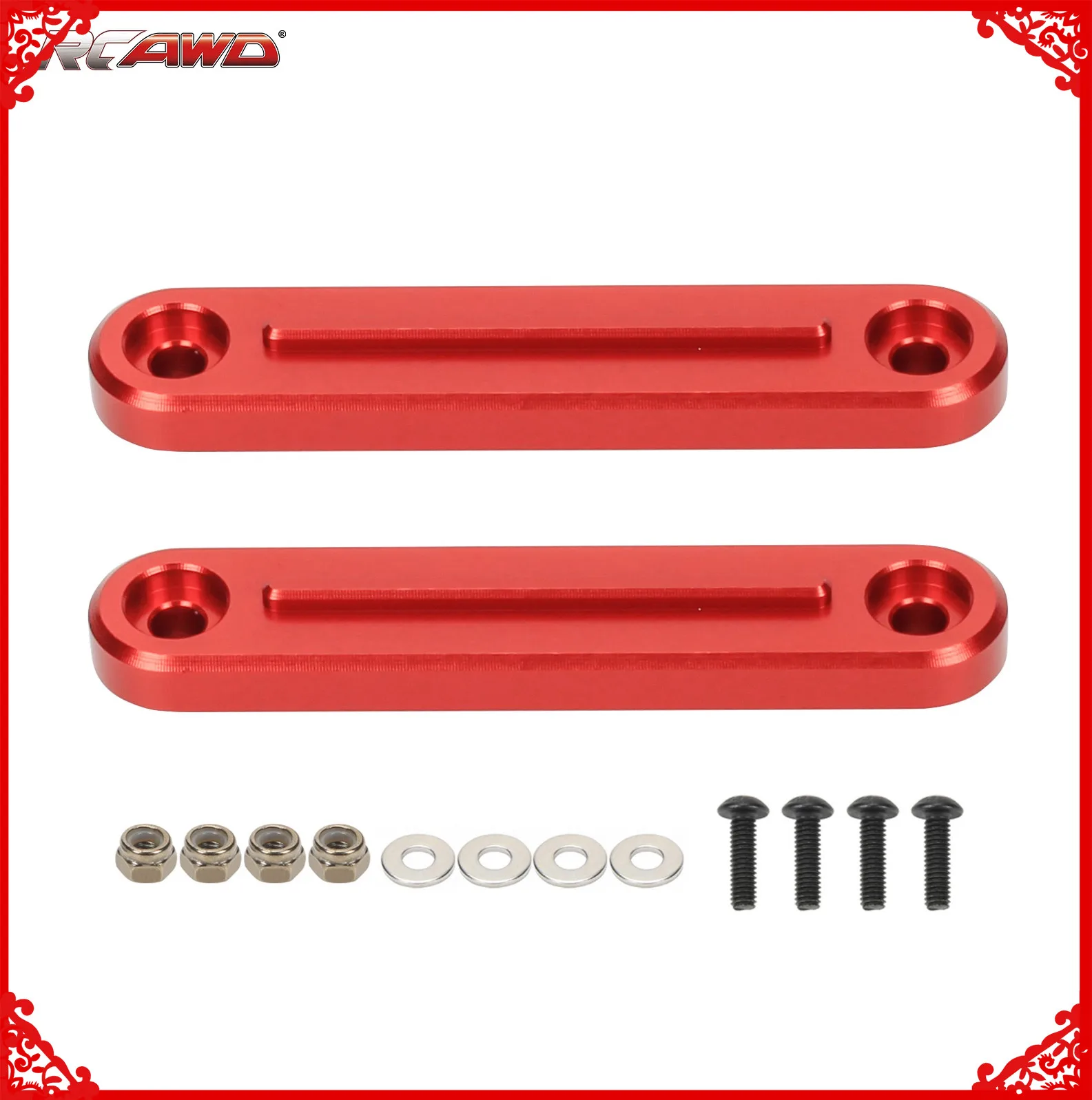 RCAWD Alloy Roof Rails for Arrma 1/7 6s Infraction etc cars hopups upgrade parts 2pcs/set