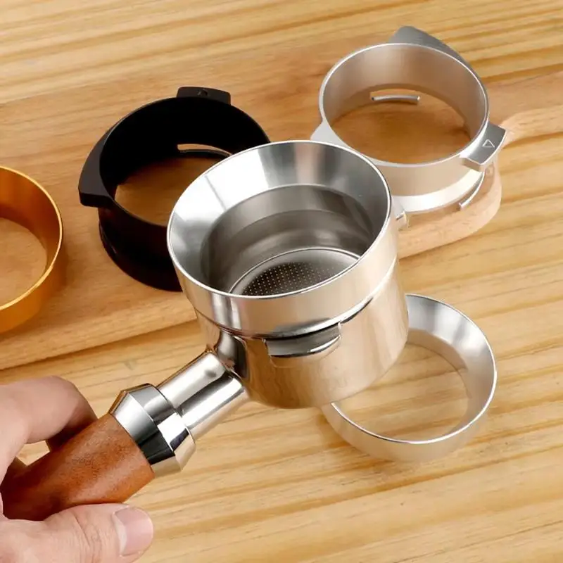 51/53/58mm Magnetic Coffee Dosing Funnel Anti Splash Powder Ring Quantitative Dispenser Coffee Portafilter Machine Accessory