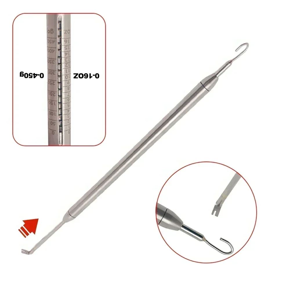 Dental Elastic Strength Measuring Instrument Orthodontic Dynamometer Stress Tension Meter Elastic Bands Take Braces Tool